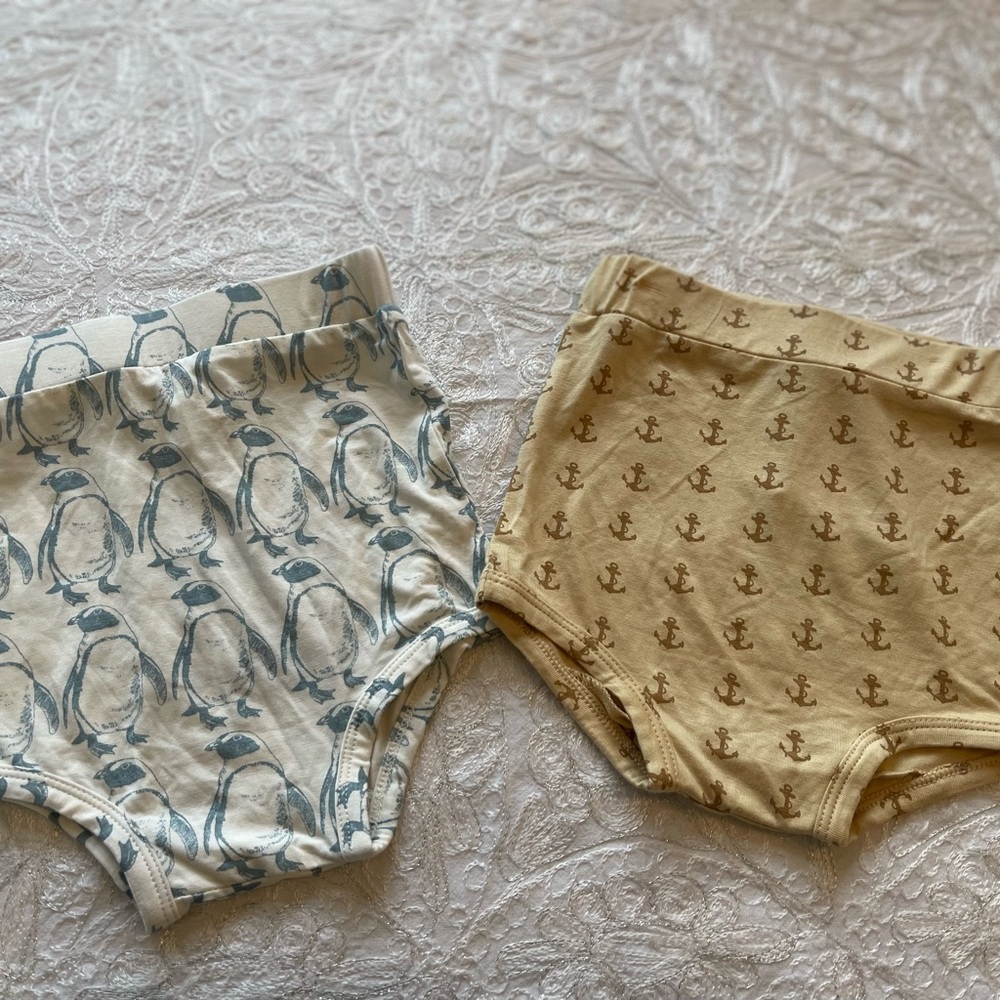Lot of 2 NWT Kate Quinn High Waisted Bloomers - Penguins & Anchors Sz 12-18M